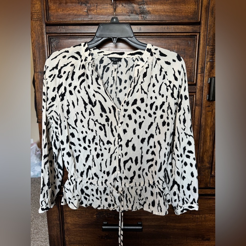 Rails Marti Ivory Cheetah Top Size XS - Picture 6 of 13